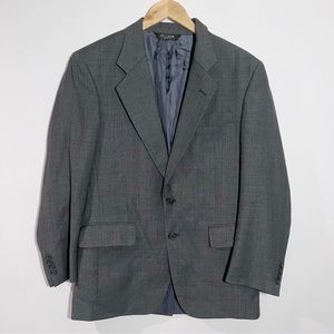 Jos. A. Bank Signature 100% Wool Plaid Blazer Jacket Size 38R